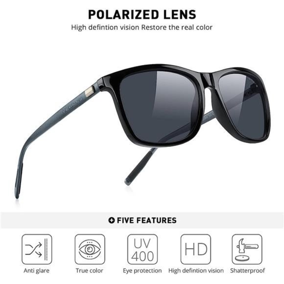 Unisex Polarized Aluminum Sunglasses Vintage Sun Glasses For Men Women Summer - Picture 5 of 6